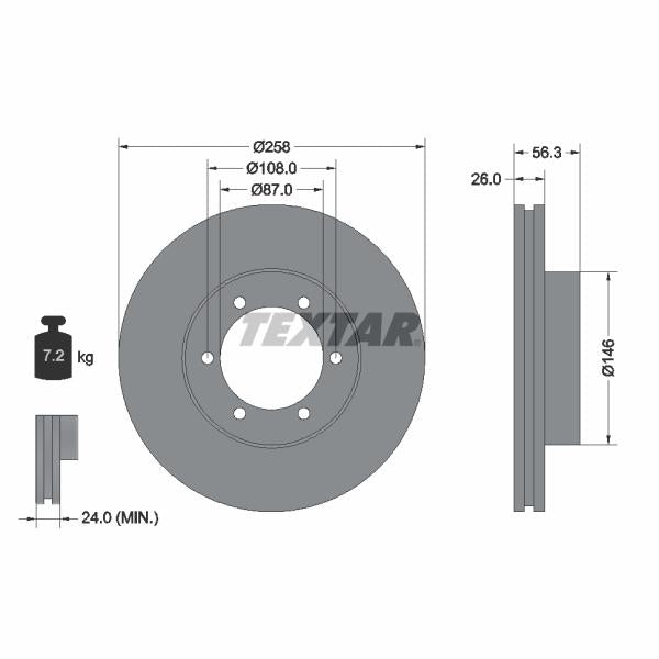 WABCO 8977532004 Brake Caliper Guide Bellow