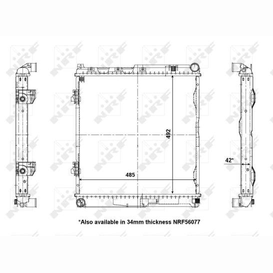 NRF NRF56141 Engine Radiator