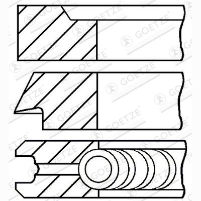 GOETZE 08-183007-00 Piston Ring Kit