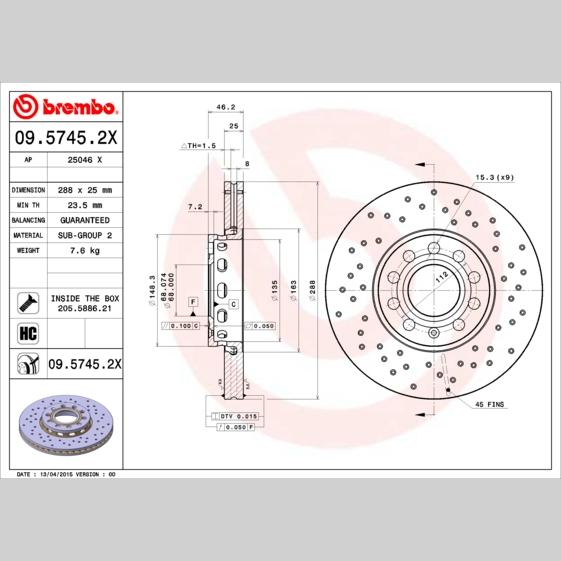 TOURMAX BCR-203 Disc Brake Caliper Repair Kit