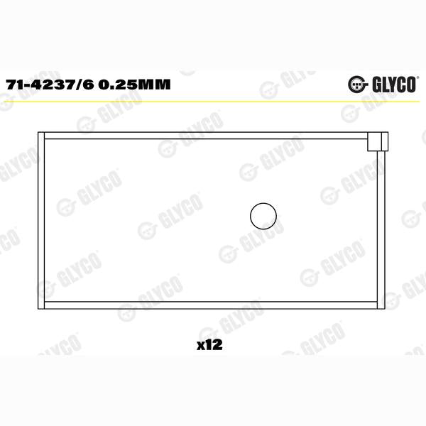 GLYCO 71-4237/60.25MM Connecting Rod Bearing