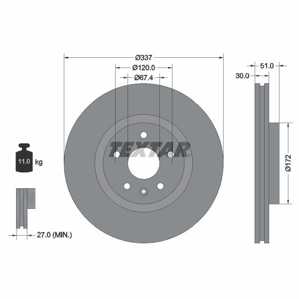 SBP 11-BP010 Brake Disc Splash Guard