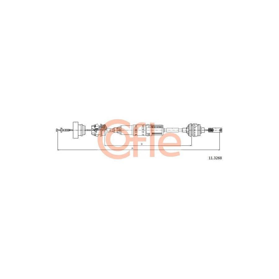 Cofle 11.3268 Clutch Cable for Peugeot 406