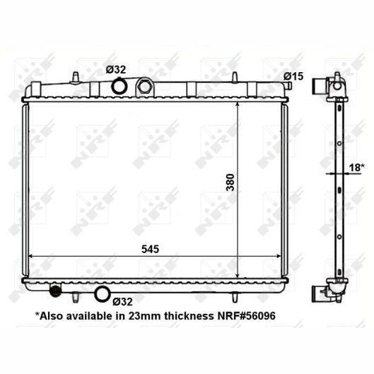 NRF NRF56095 Engine Radiator