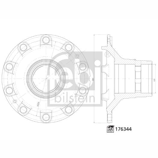 FEBI FE176344 Wheel Hub
