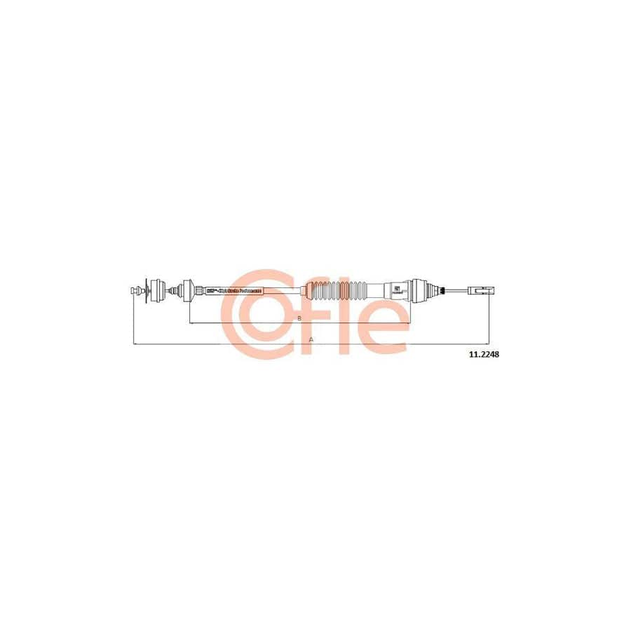 Cofle 11.2248 Clutch Cable for Citroen Xsara