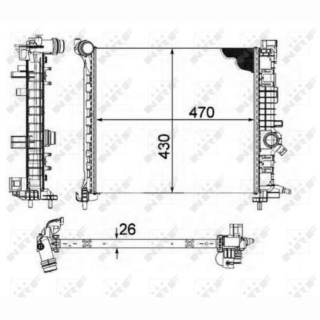NRF NRF58476 Engine Radiator