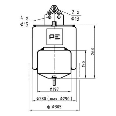 PETERS 084.318-72 Air Suspension Bellow