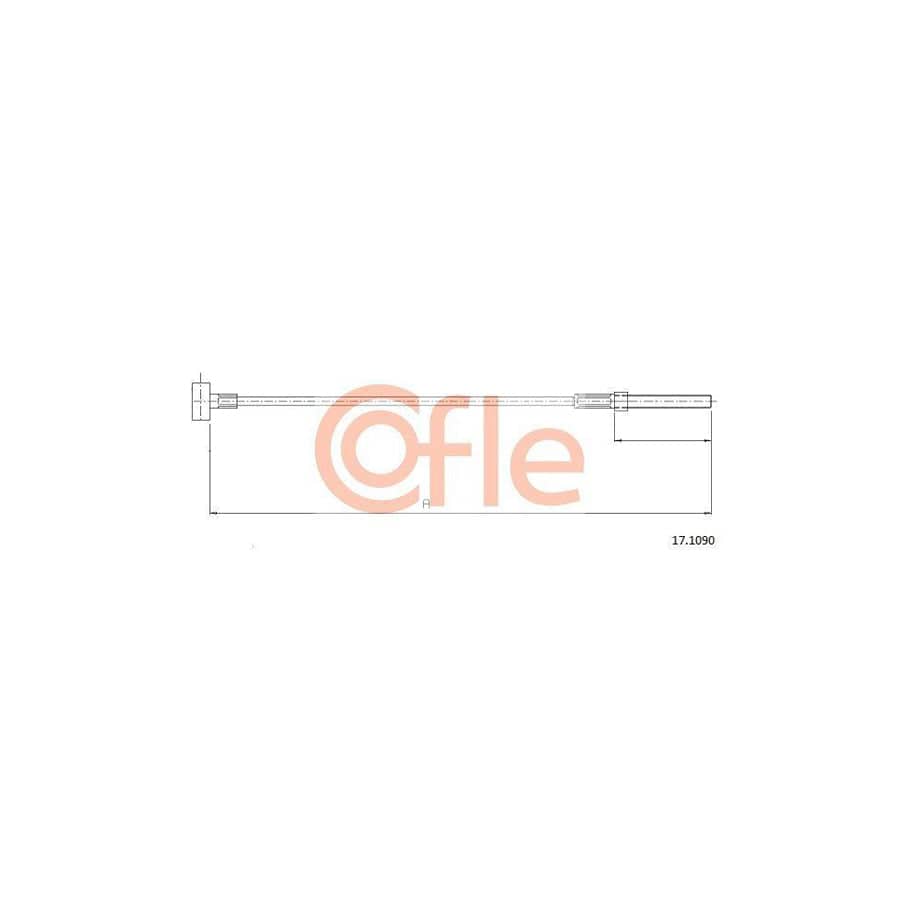Cofle 17.1090 Hand Brake Cable for Toyota Auris Hatchback (E15)