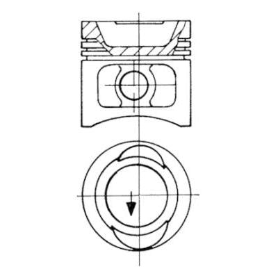 KOLBENSCHMIDT 93896600 Piston