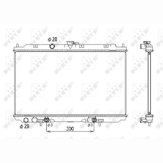 NRF NRF53436 Engine Radiator