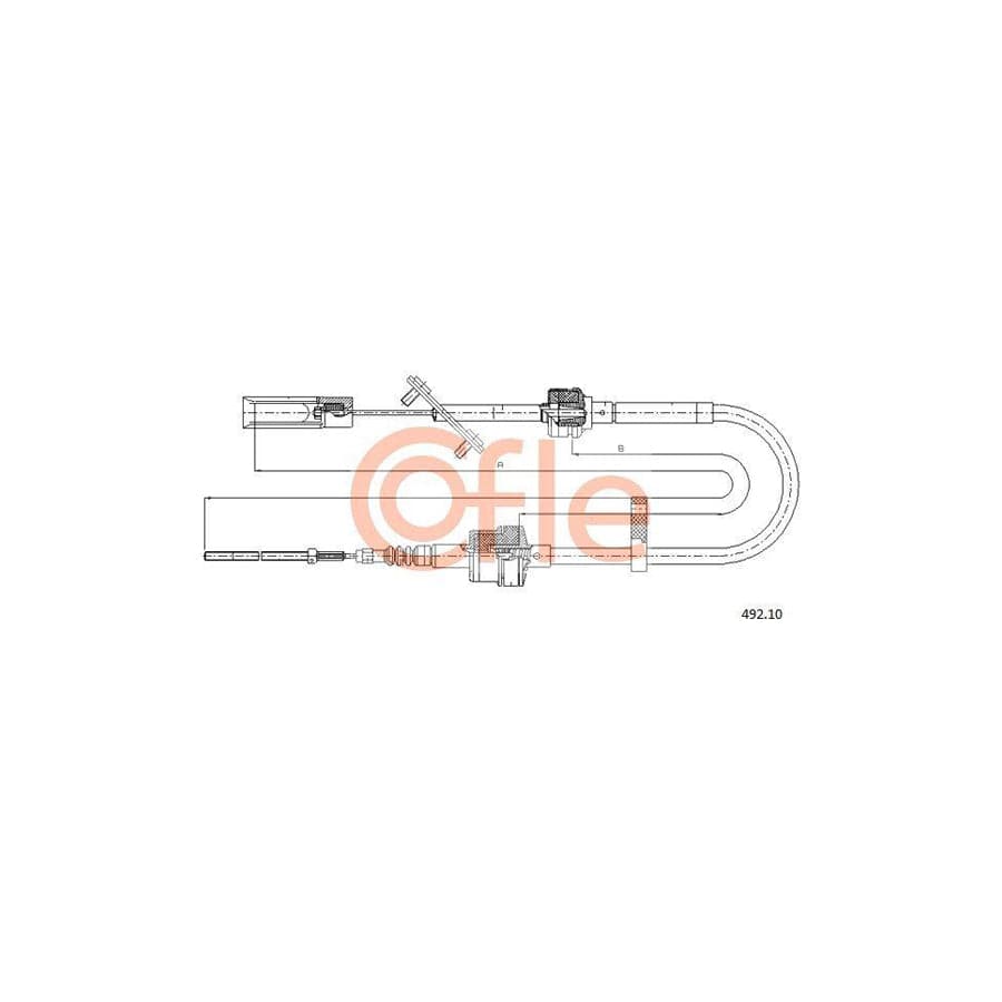 Cofle Bh.Fd006 Brake Hose for Ford Fiesta