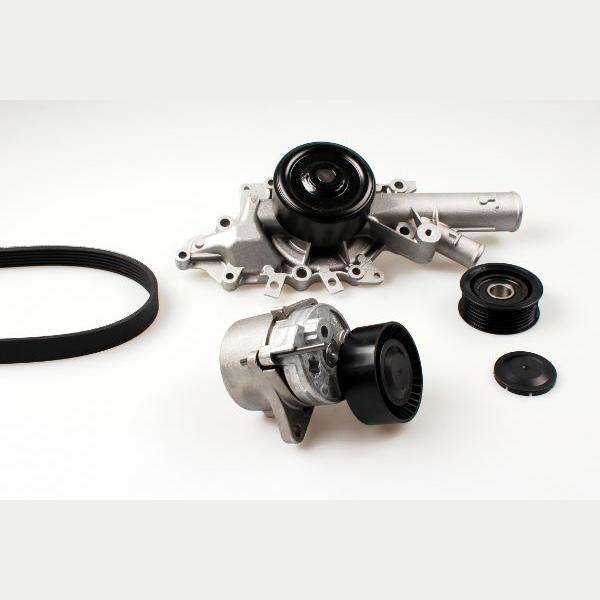 HEPU PK01350 Water Pump + V-Ribbed Belt Kit
