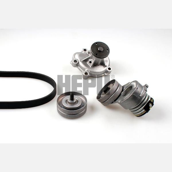 HEPU PK03263 Water Pump + V-Ribbed Belt Kit