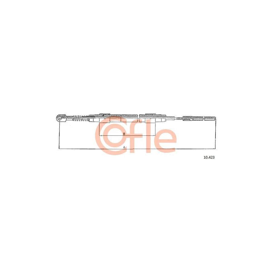 Cofle 92.10.423 Hand Brake Cable for BMW 3 Series