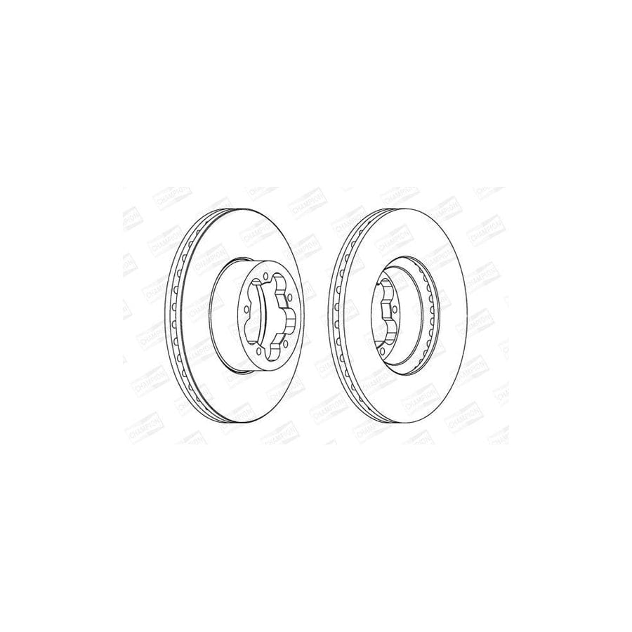 Champion 562540Ch Brake Disc for Ford Transit