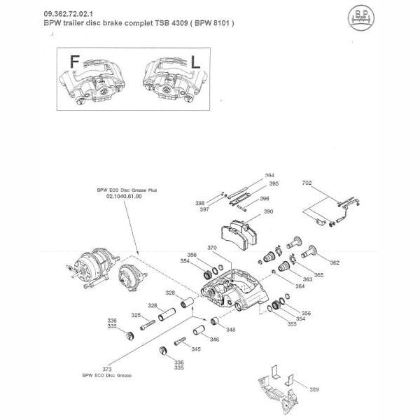 BPW 03.163.04.03.0 Semi-Trailer/Trailer Accessories