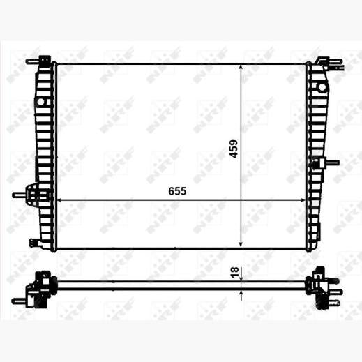 NRF NRF53011 Engine Radiator