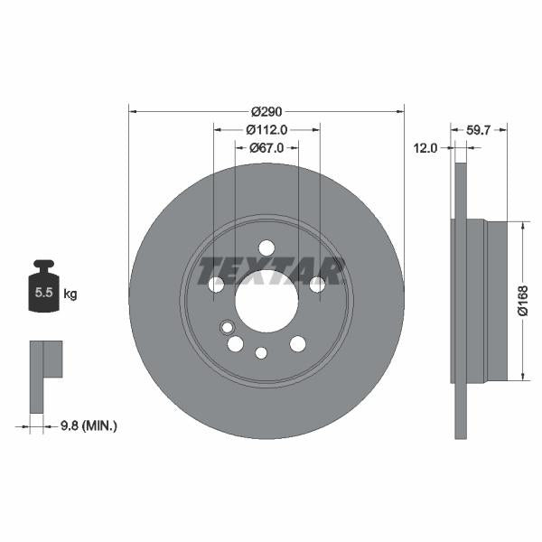 WABCO 9347149222 Brake Caliper Guide Bellow