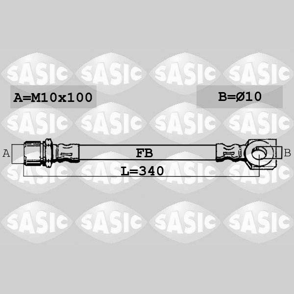 SASIC SASSBH6363 Brake Hose