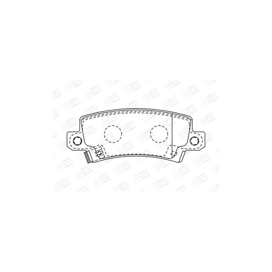 Champion 572492Ch Brake Pad Set for Toyota Corolla