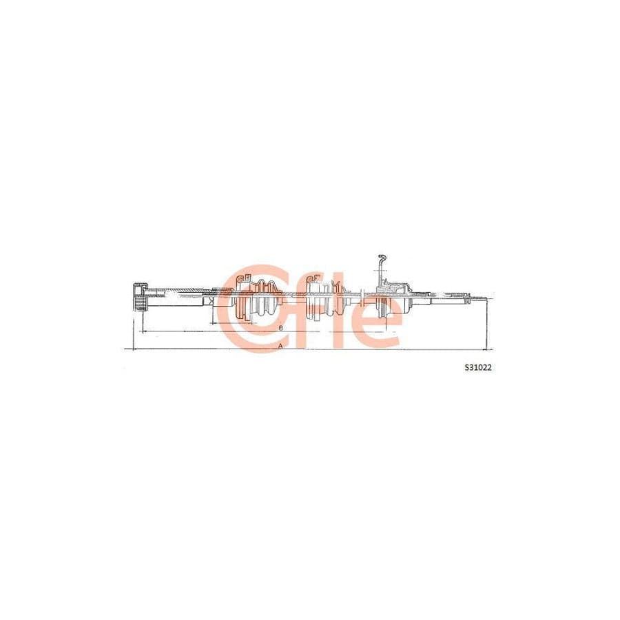 Cofle S31022 Speedometer Cable for VW Golf