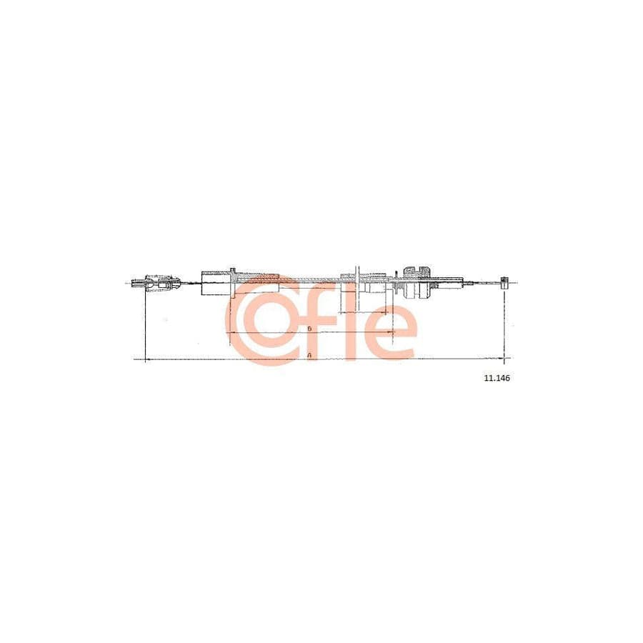 Cofle 92.11.146 Throttle Cable