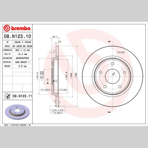 AUGER AUG53887 Disc Brake Caliper Repair Kit
