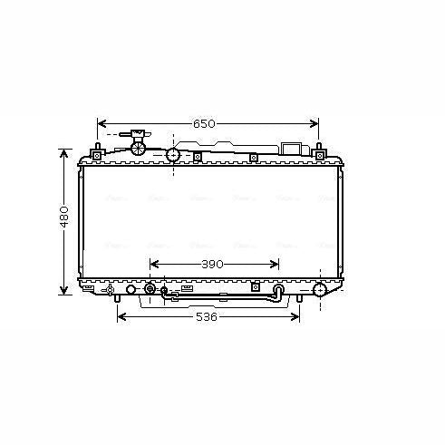 AVA COOLING TO2300AVA Engine Radiator