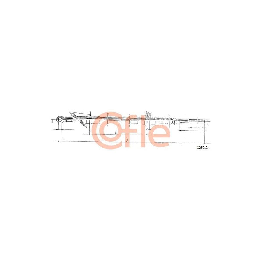 Cofle 92.1252.2 Clutch Cable for Fiat Uno Hatchback (146)