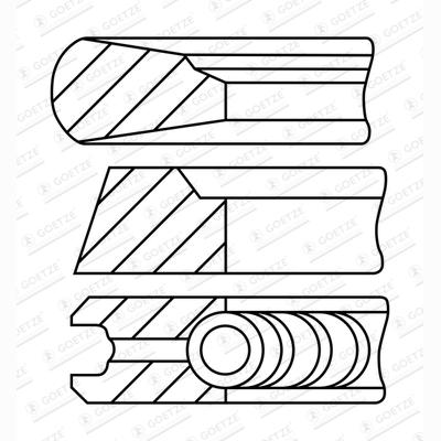 GOETZE 08-444922-00 Piston Ring Kit