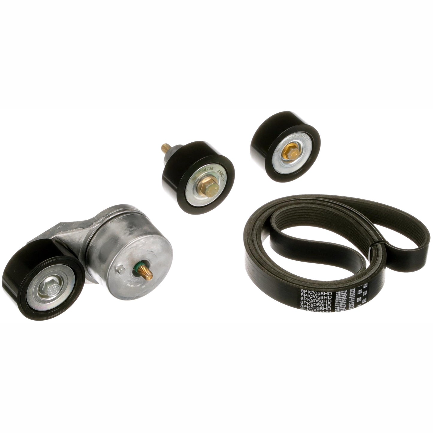 GATES GATK018PK2058HD V-Ribbed Belt Set