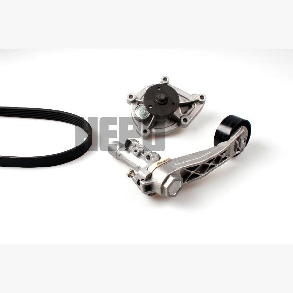 HEPU PK04950 Water Pump + V-Ribbed Belt Kit