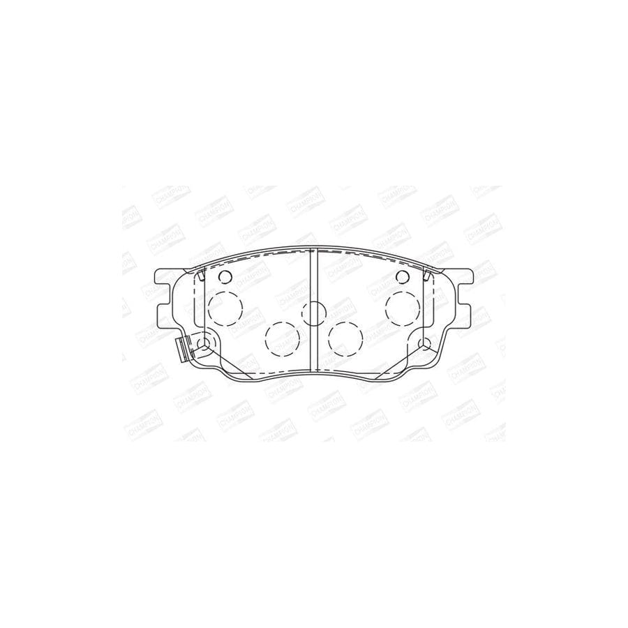 Champion 572489Ch Brake Pad Set for Mazda 6