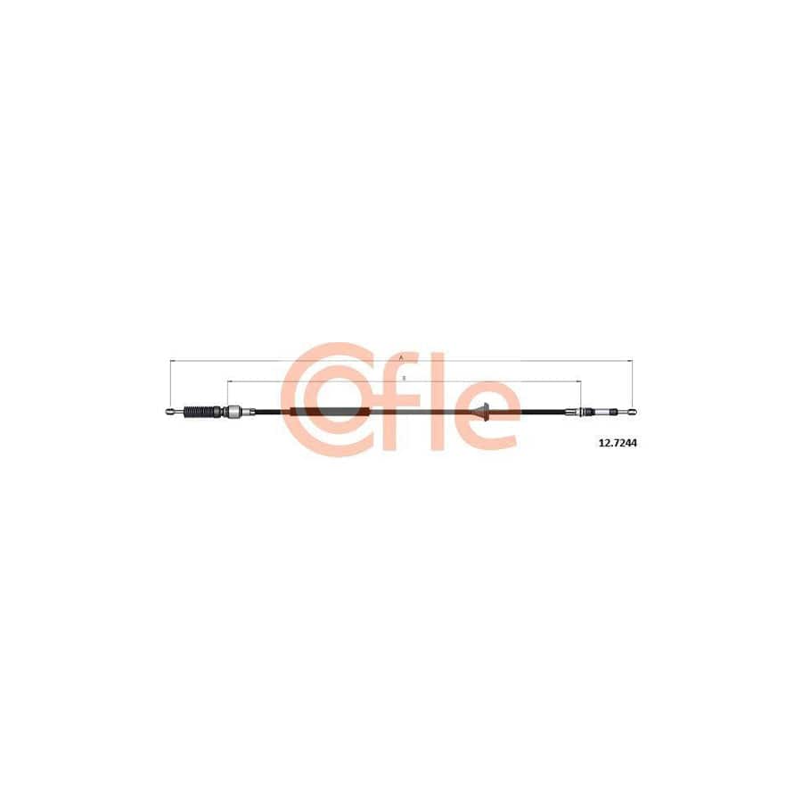Cofle 12.7244 Cable, Manual Transmission for Fiat Panda I Hatchback (141)