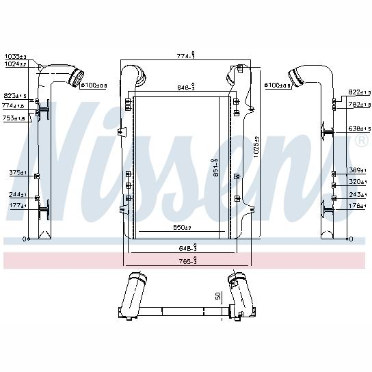 NISSENS NIS96975 Charge Air Cooler
