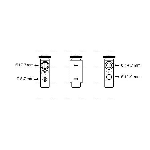 AVA COOLING OL1461AVA Air Conditioning Expansion Valve