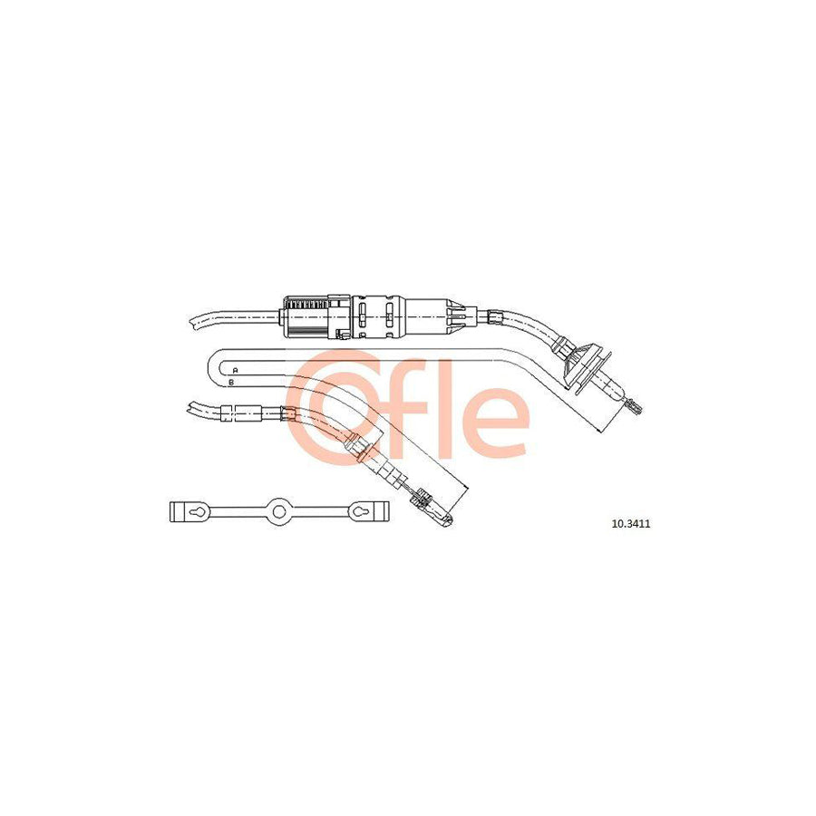 Cofle 10.3411 Clutch Cable