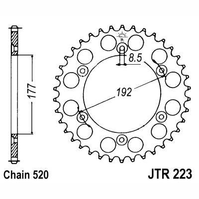 JT JTR223,48 Chain Sprocket