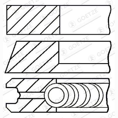 GOETZE 08-252507-10 Piston Ring Kit