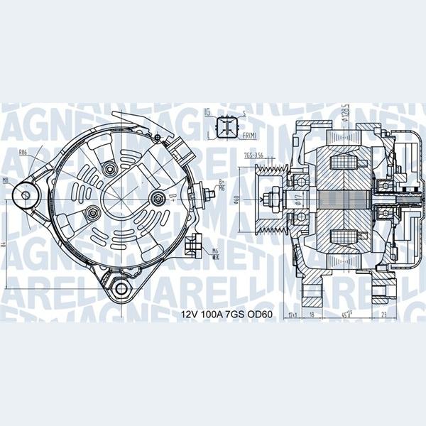 MAGNETI MARELLI 063731613010 Alternator