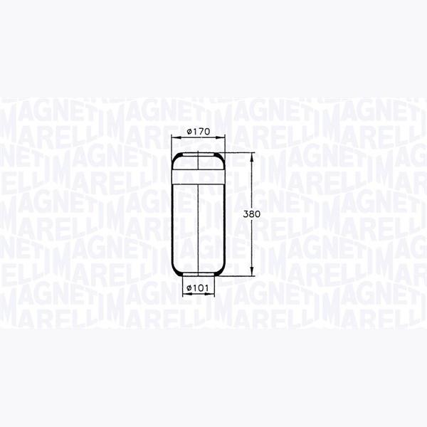 MAGNETI MARELLI 030607020054 Compressed-Air System Air Tank