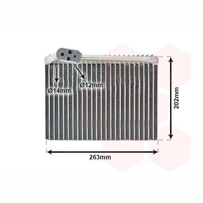 VAN WEZEL WEZ4000V062 Air Conditioning Evaporator