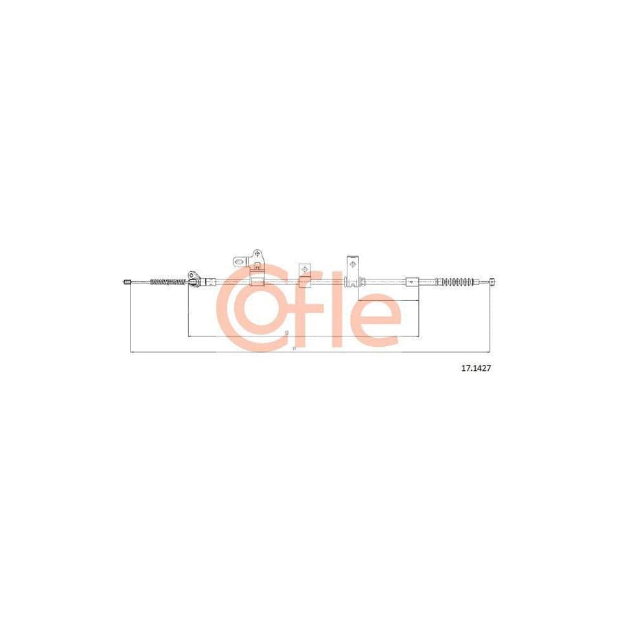 Cofle 17.1427 Hand Brake Cable for Toyota Corolla