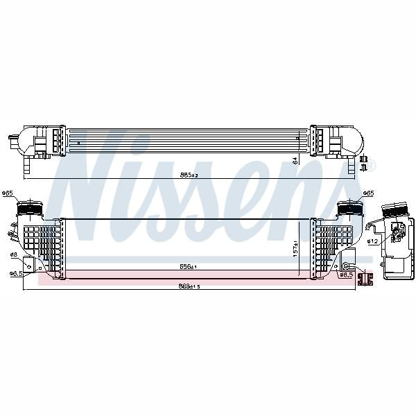 NISSENS NIS961463 Charge Air Cooler