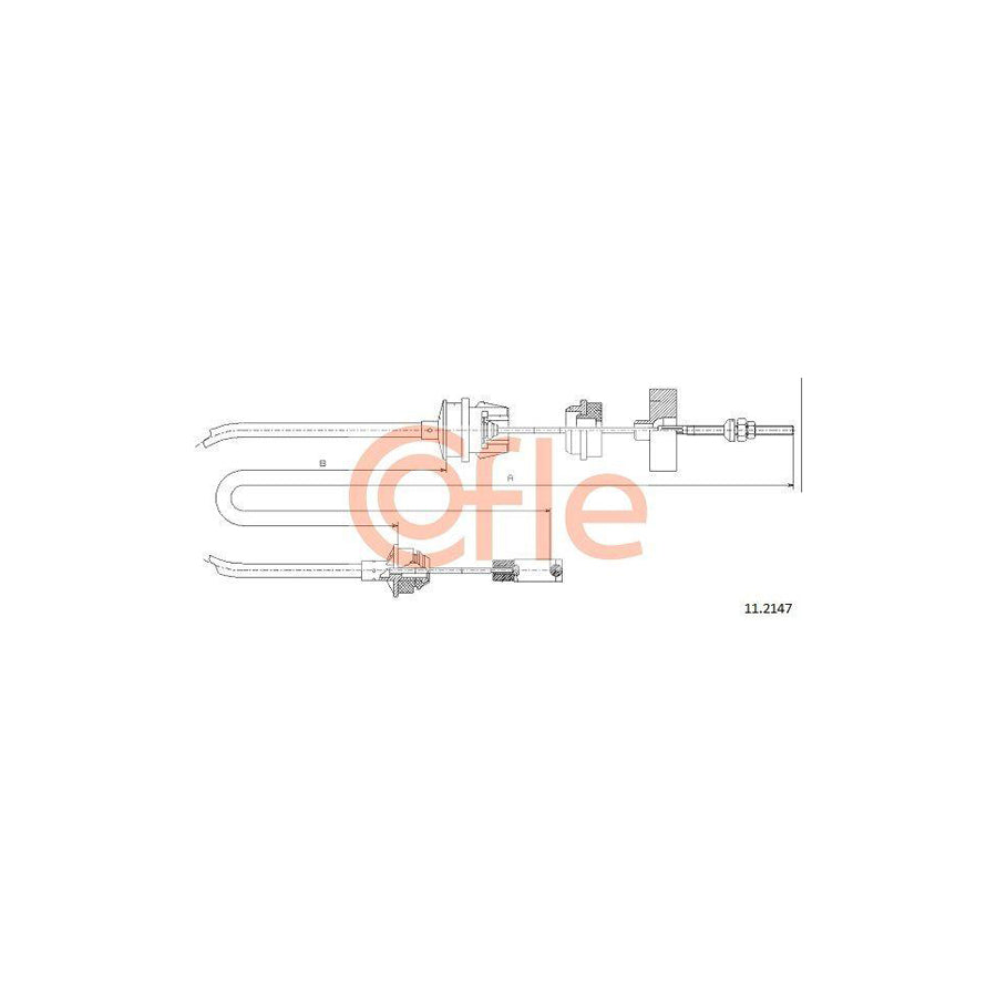 Cofle 11.2147 Clutch Cable