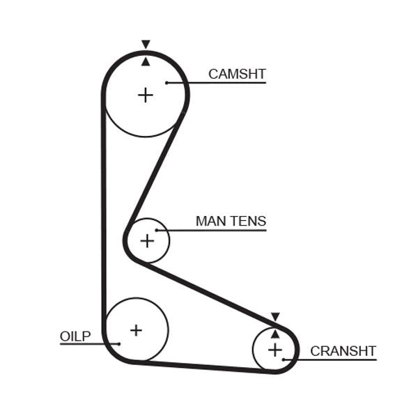 GATES GAT5103 Timing Belt