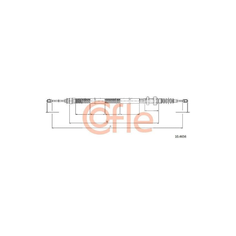 Cofle 92.10.4656 Hand Brake Cable for Citroen Xantia