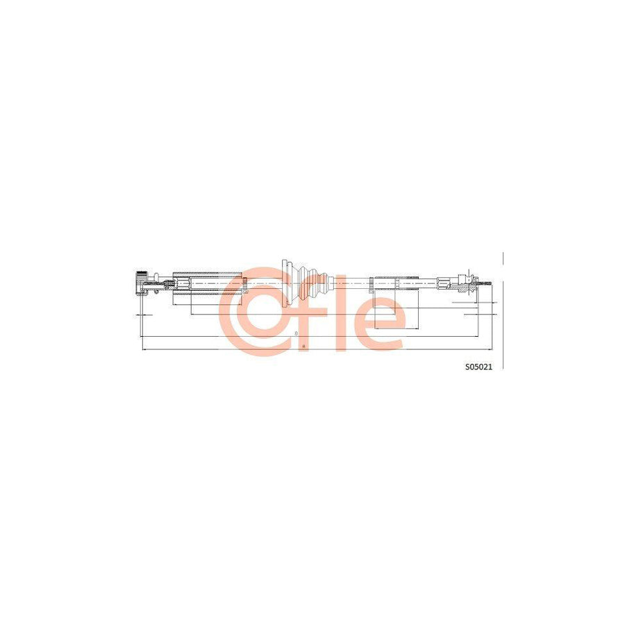 Cofle S05021 Speedometer Cable