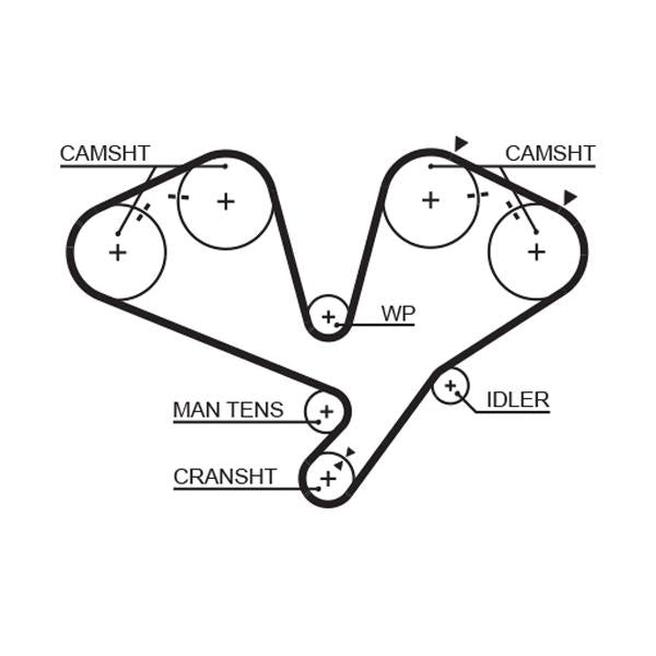 GATES GAT5442XS Timing Belt